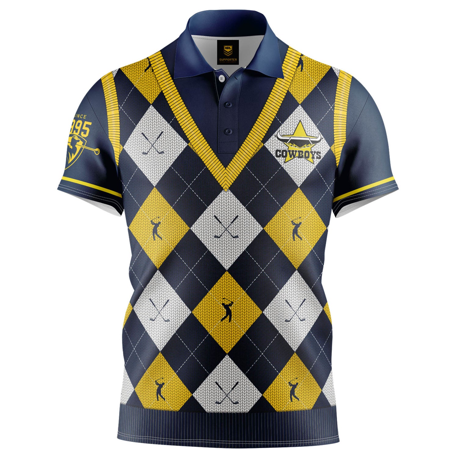 North Queensland Cowboys 'Fairway' Golf Polo – NRL Shop