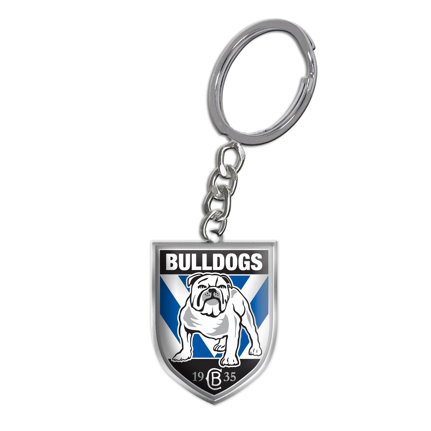 Brisbane Broncos NRL Round Logo Keyring