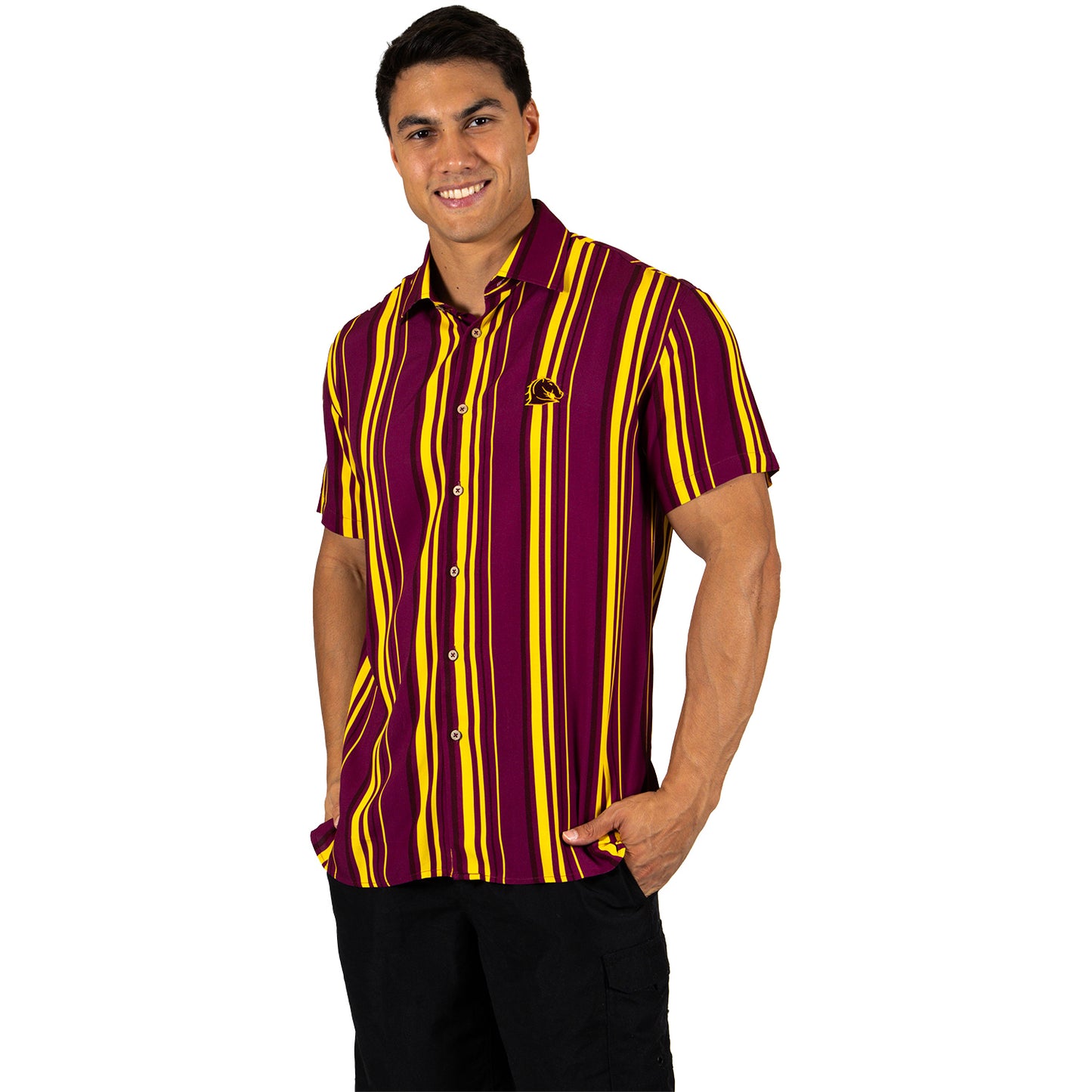 Brisbane Broncos Mens Sorrento Party Shirt