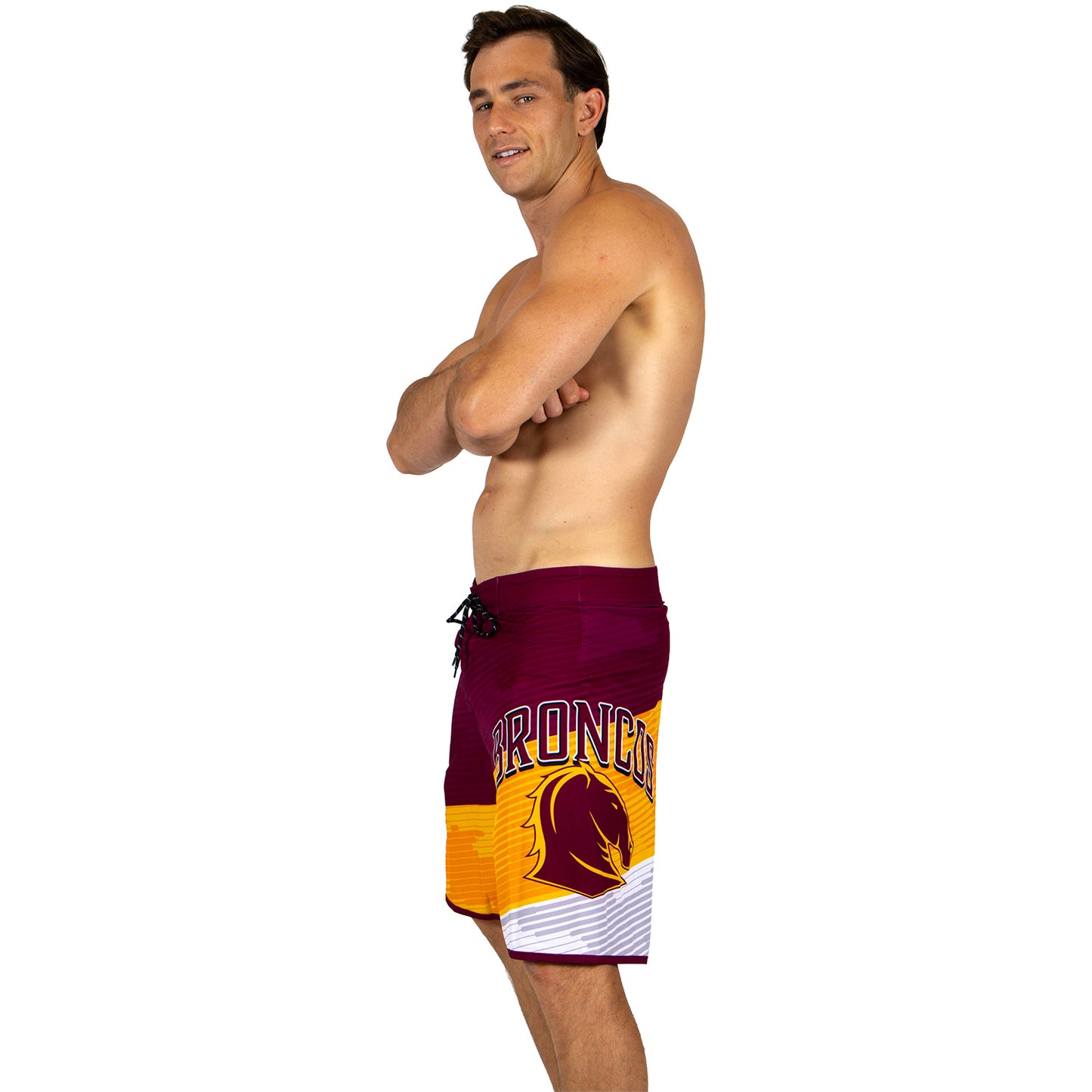 Brisbane Broncos Mens Barrel Board Shorts