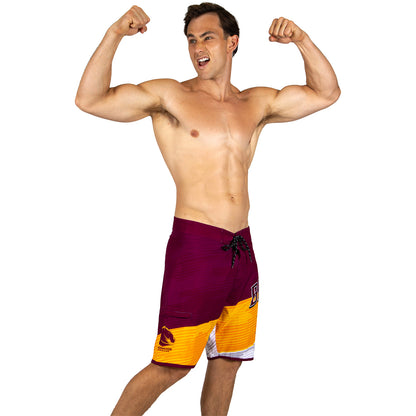 Brisbane Broncos Mens Barrel Board Shorts