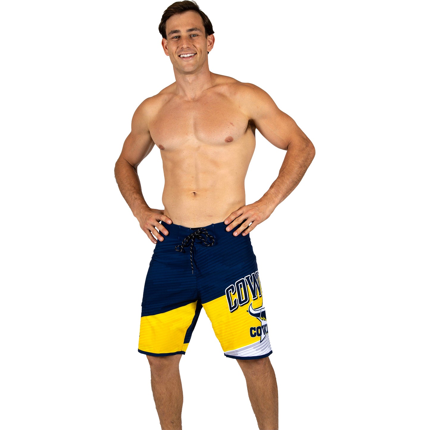 North Queensland Cowboys Mens Barrel Board Shorts