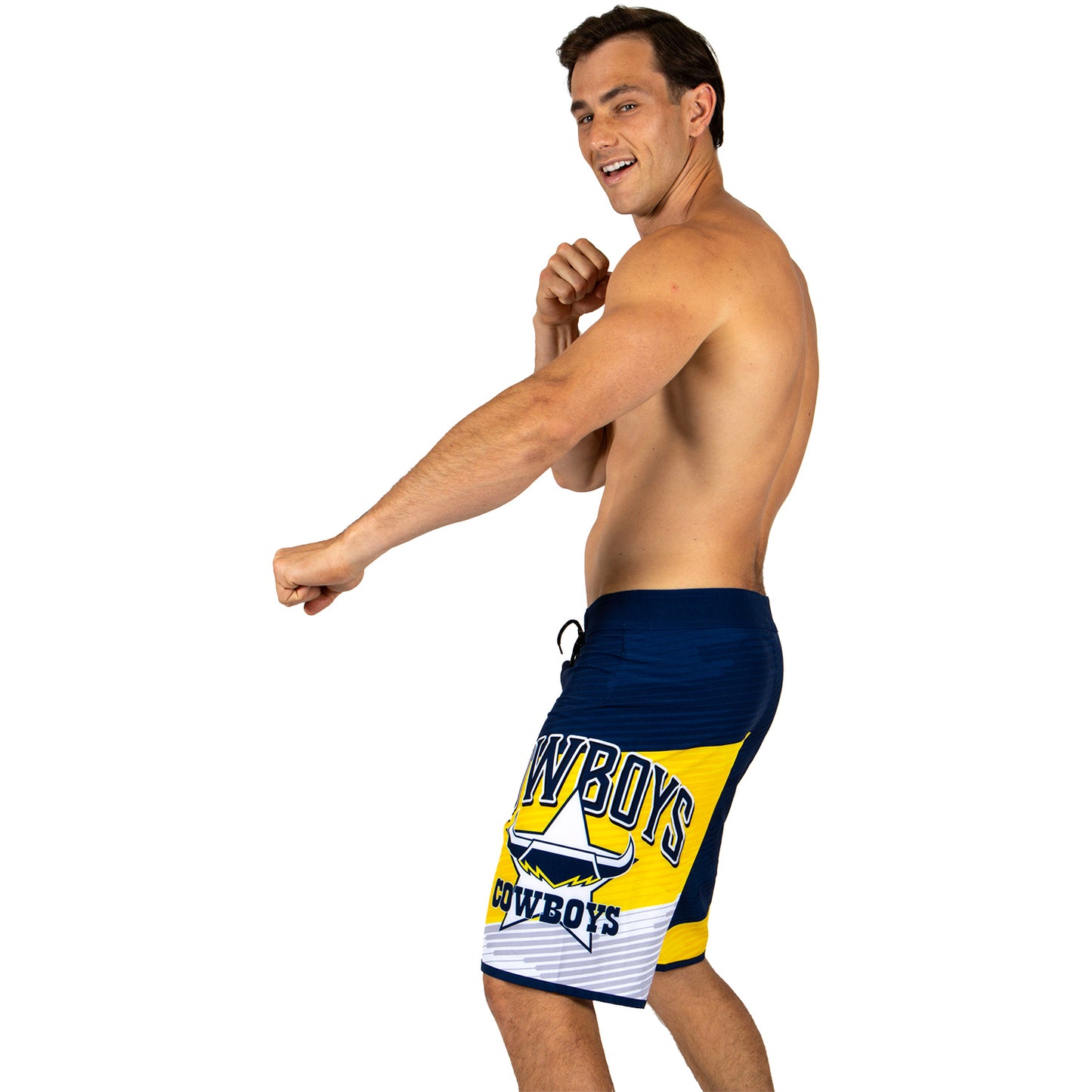 North Queensland Cowboys Mens Barrel Board Shorts