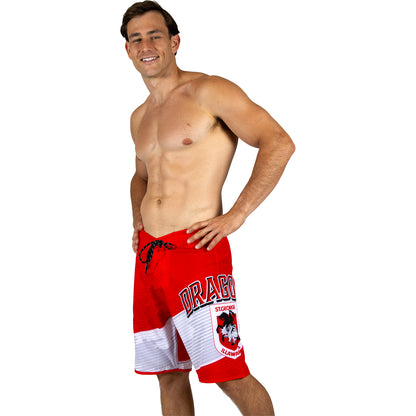 St. George-Illawarra Dragons Mens Barrel Board Shorts - View 1