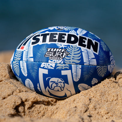 Canterbury-Bankstown Bulldogs Turf To Surf Beach Footy Ball - Size 3