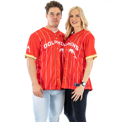 Dolphins Adults Slugger Baseball Shirt