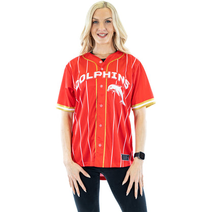 Dolphins Adults Slugger Baseball Shirt