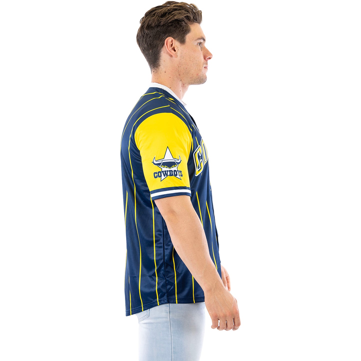 North Queensland Cowboys Adults Slugger Baseball Shirt