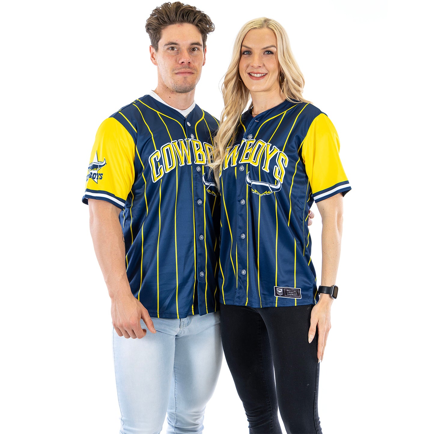 North Queensland Cowboys Adults Slugger Baseball Shirt