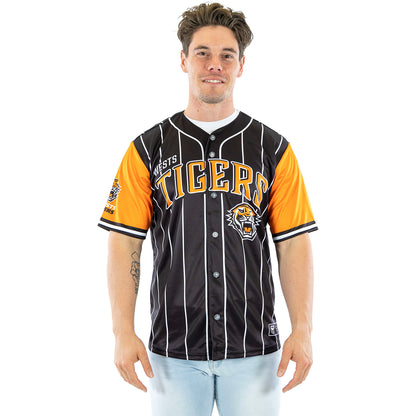 Wests Tigers Adults Slugger Baseball Shirt