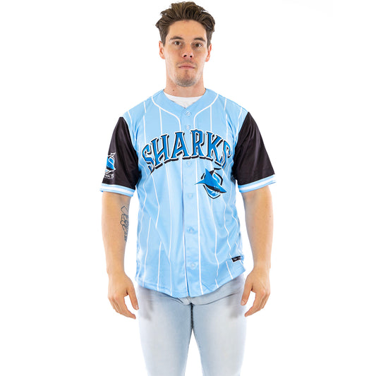 Cronulla-Sutherland Sharks Adults Slugger Baseball Shirt