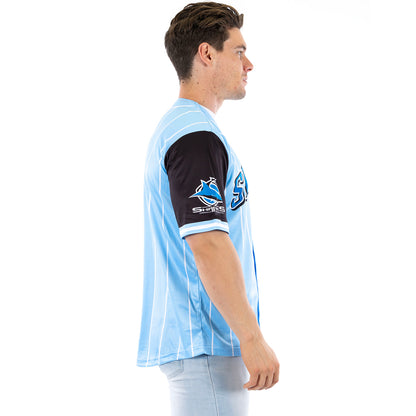 Cronulla-Sutherland Sharks Adults Slugger Baseball Shirt