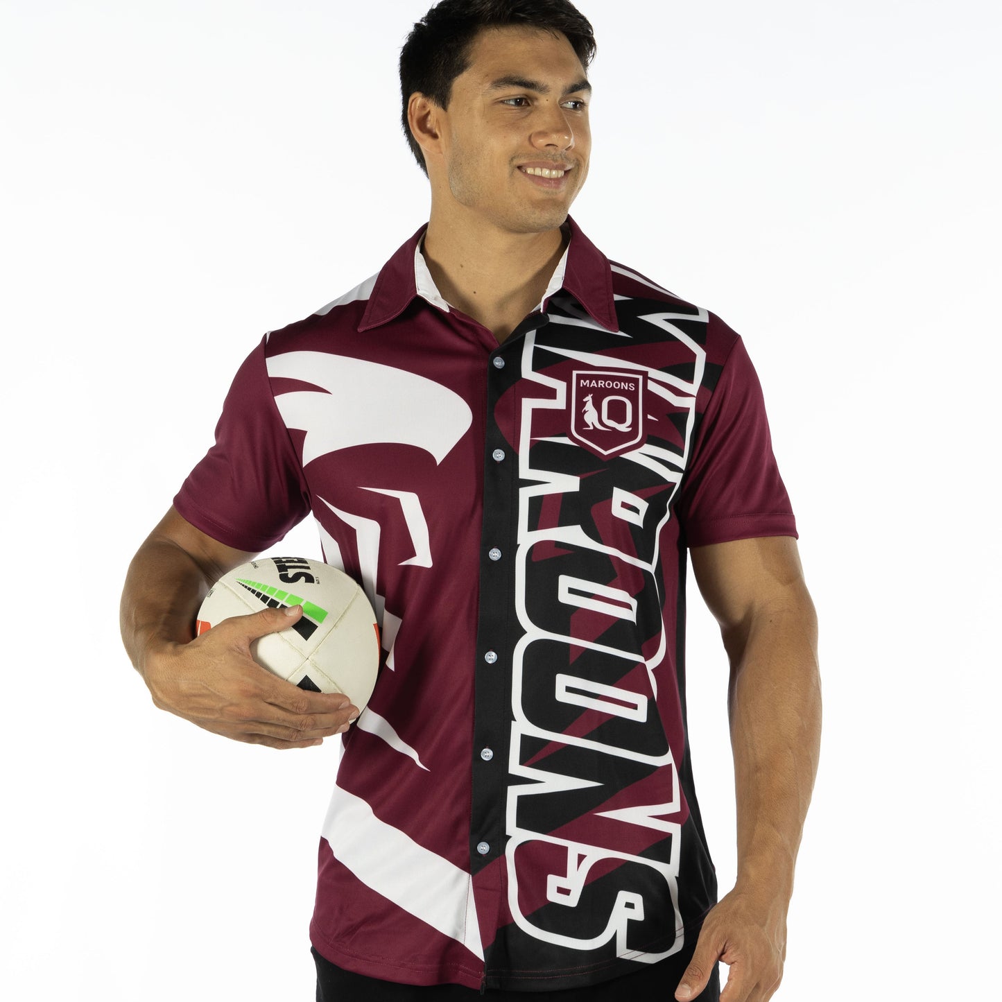 QLD Maroons Mens 'Showtime' Party Shirt