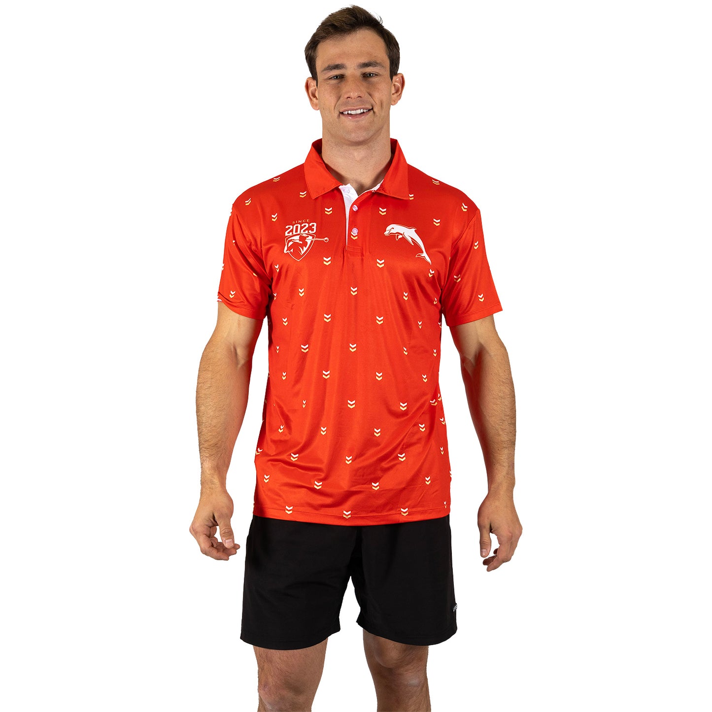 Dolphins Mens Muligan Golf Polo