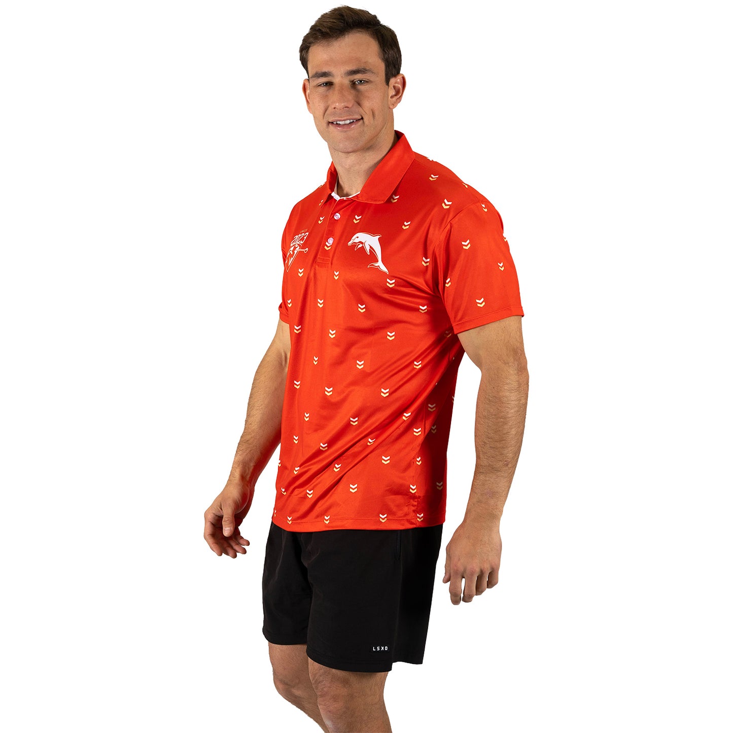 Dolphins Mens Muligan Golf Polo