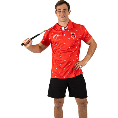 St. George-Illawarra Dragons Mens Muligan Golf Polo - View 1