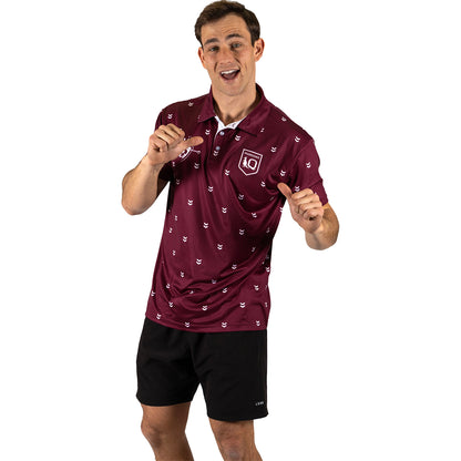 QLD Maroons Mens Muligan Golf Polo