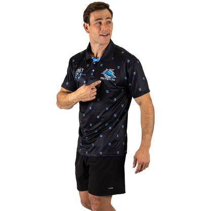 Cronulla-Sutherland Sharks Mens Muligan Golf Polo - View 2