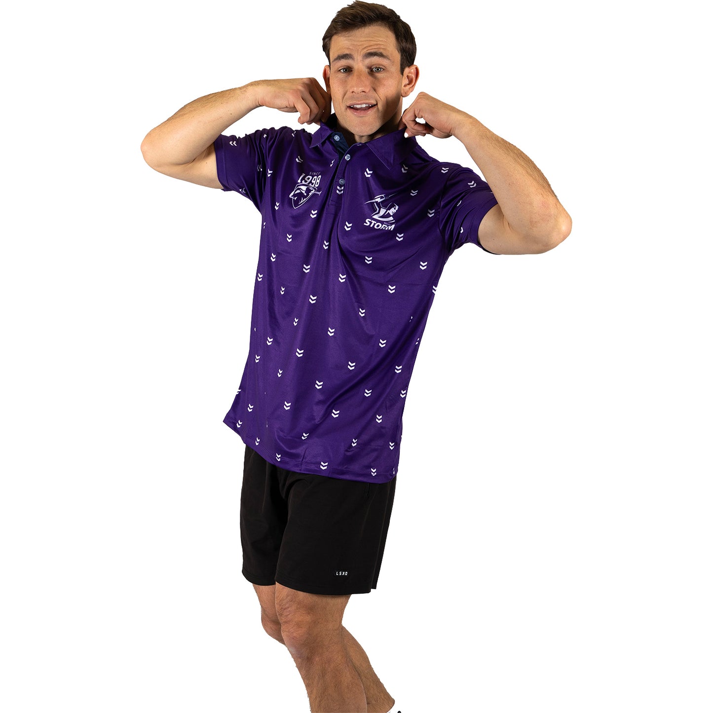 Melbourne Storm Mens Muligan Golf Polo