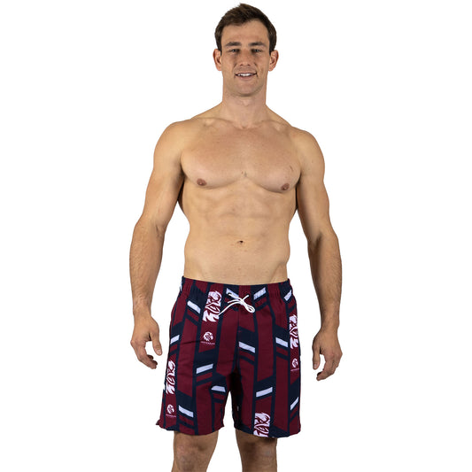 Manly-Warringah Sea Eagles Mens Riviera Volley Swim Shorts