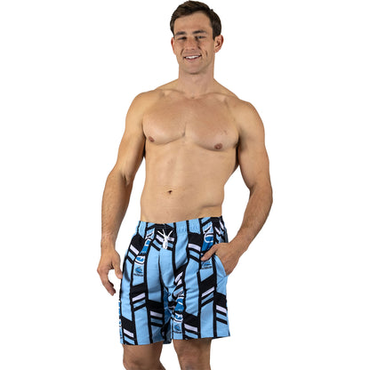 Cronulla-Sutherland Sharks Mens Riviera Volley Swim Shorts - View 1