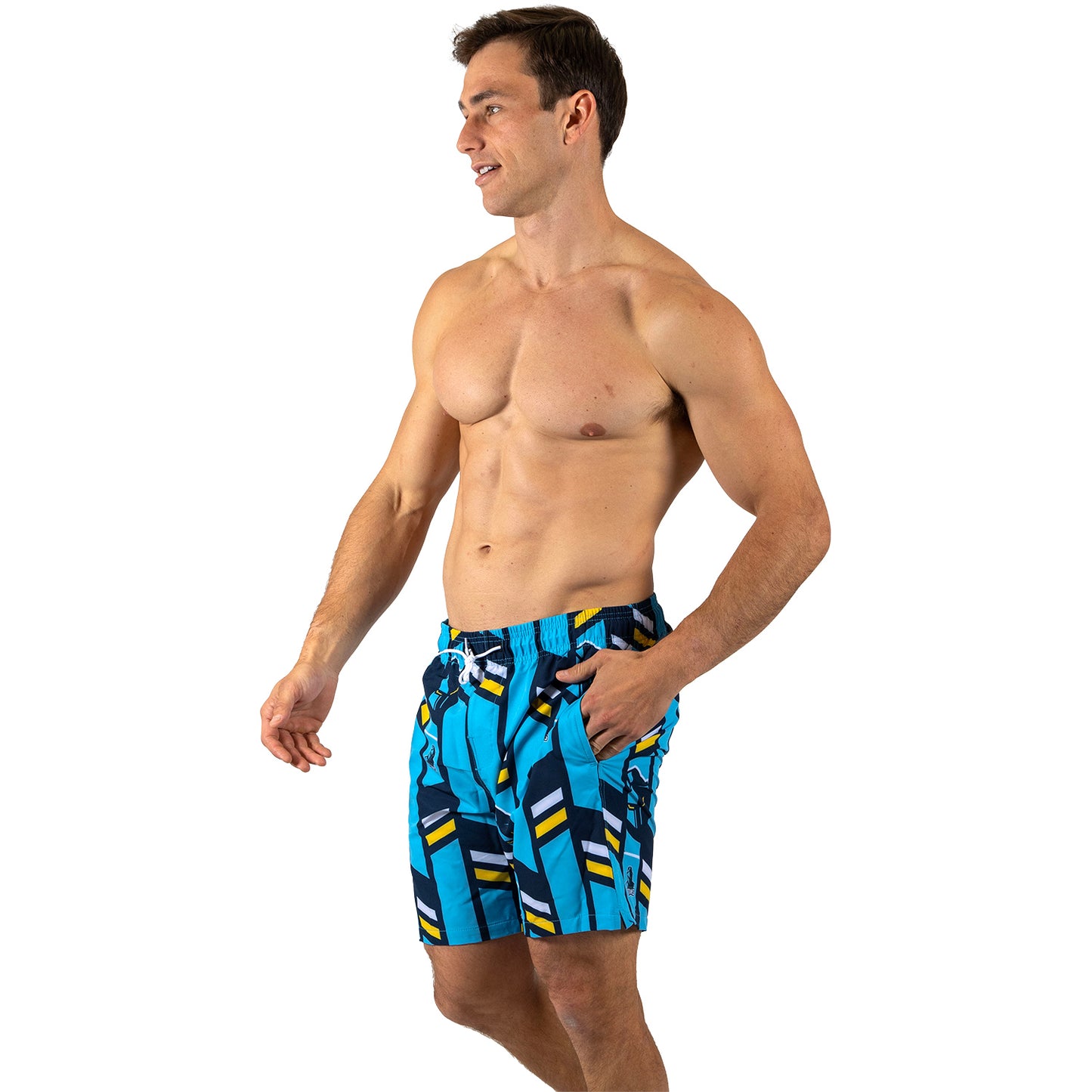 Gold Coast Titans Mens Riviera Volley Swim Shorts