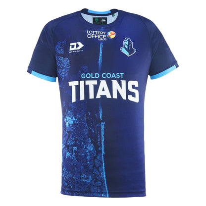 Gold Coast Titans 2025 Mens Warm Up T-Shirt