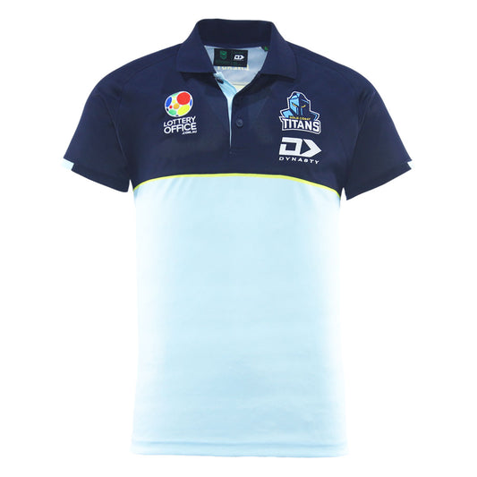 Gold Coast Titans 2025 Mens Media Polo