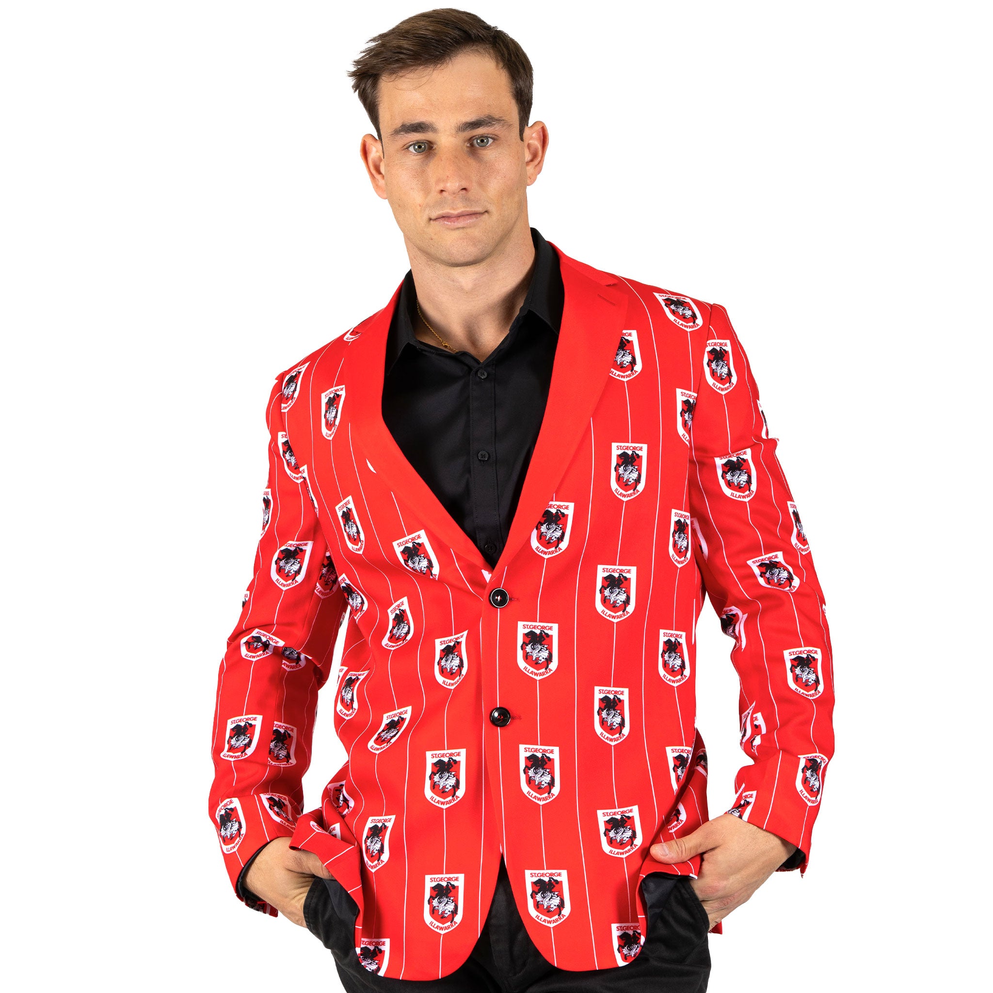 St. George Illawarra Dragons Adults Front Bar Sports Jacket