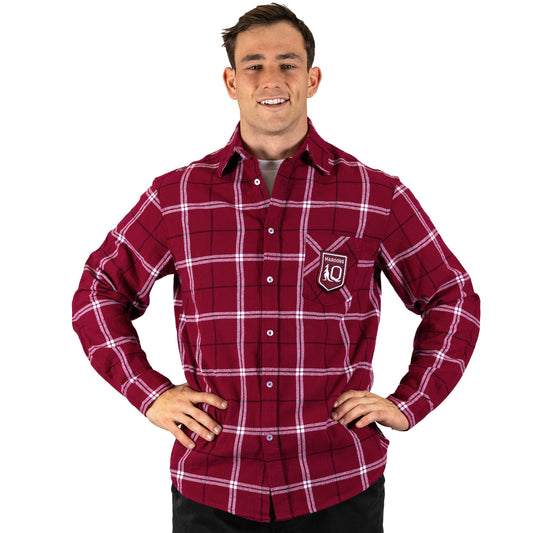 QLD Maroons Mustang Flannel Shirts
