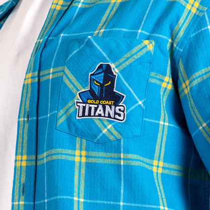 Gold Coast Titans Mustang Flannel Shirts