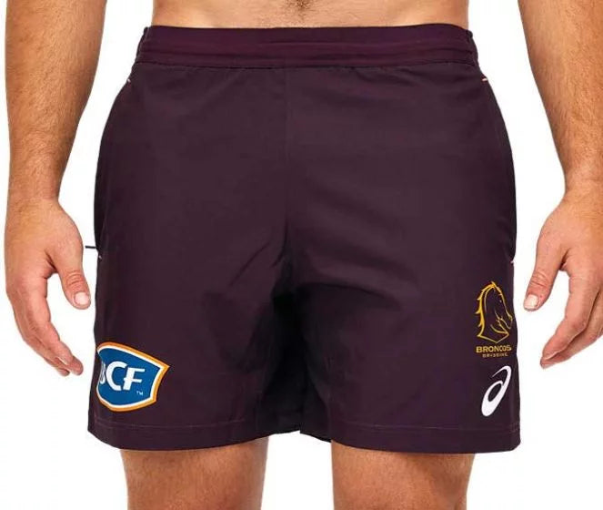 Brisbane Broncos 2023 Mens Replica Training Shorts