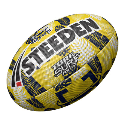 North Queensland Cowboys Turf To Surf Beach Footy Ball - Size 3