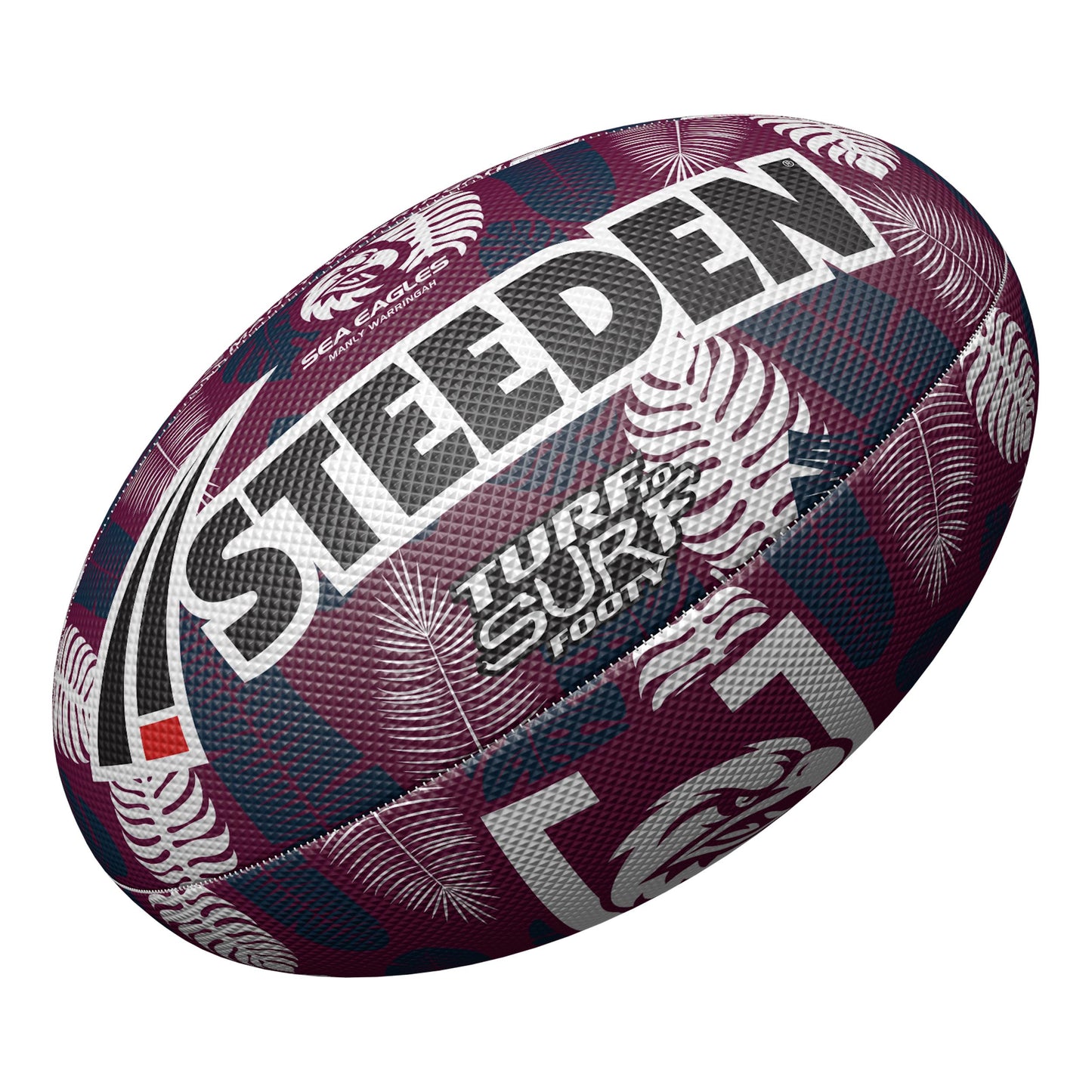 Manly-Warringah Sea Eagles Turf To Surf Beach Footy Ball - Size 3