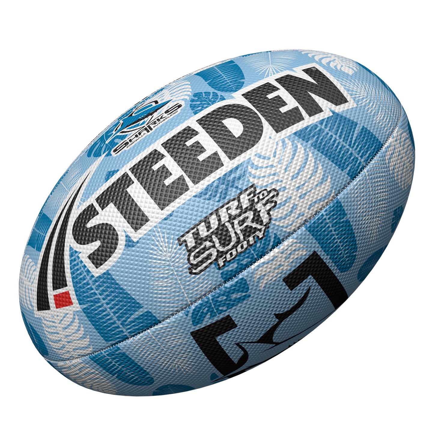 Cronulla-Sutherland Sharks Turf To Surf Beach Footy Ball - Size 3