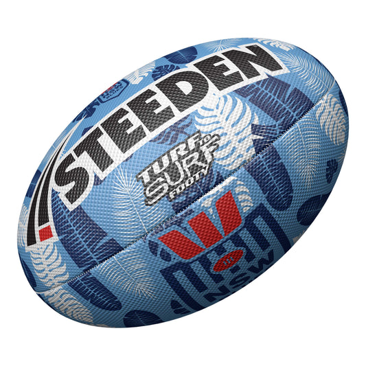 NSW Blues Turf To Surf Beach Footy Ball - Size 3