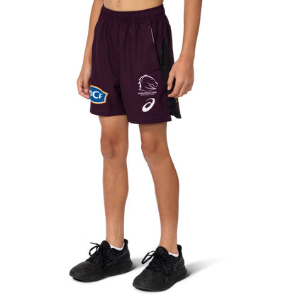 Brisbane Broncos 2025 Youth Training Shorts