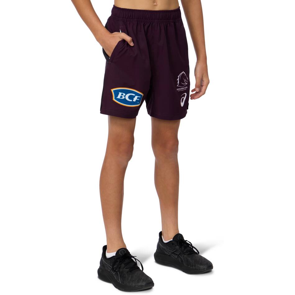 Brisbane Broncos 2025 Youth Training Shorts