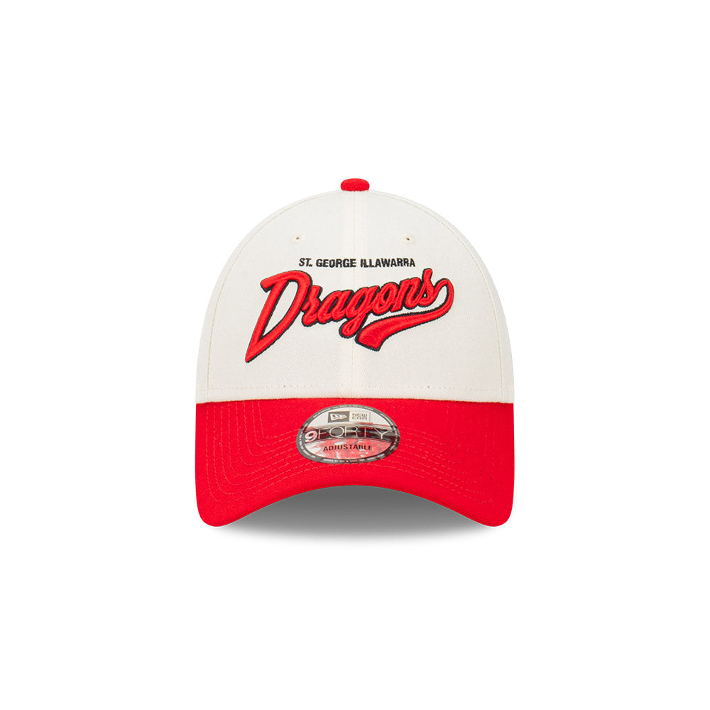 St. George-Illawarra Dragons 2024 New Era NRL 940 2 Tone Script Snapback Cap