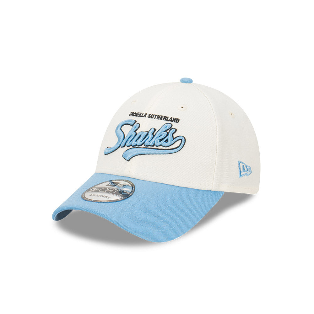 Cronulla-Sutherland Sharks 2024 New Era NRL 940 2 Tone Script Snapback Cap