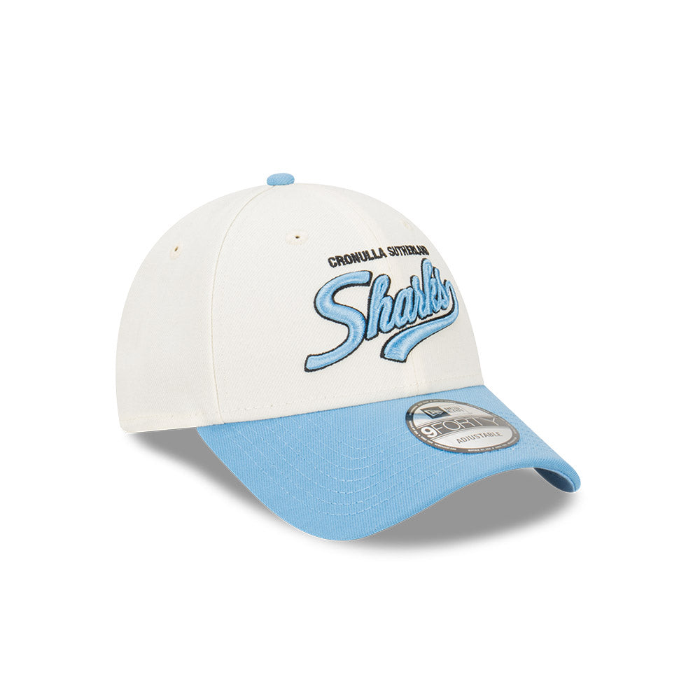 Cronulla-Sutherland Sharks 2024 New Era NRL 940 2 Tone Script Snapback Cap