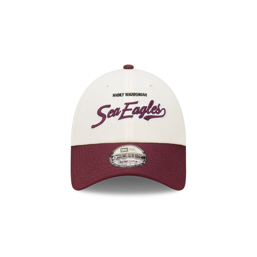 Manly-Warringah Sea Eagles 2024 New Era NRL 940 2 Tone Script Snapback Cap