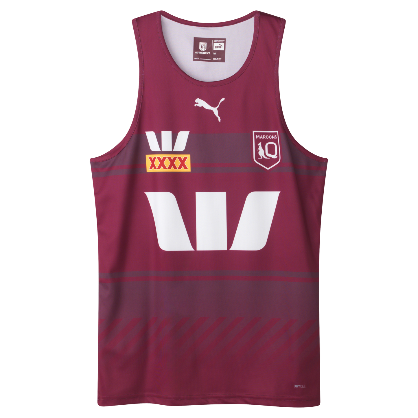 QLD Maroons 2025 Mens Training Singlet