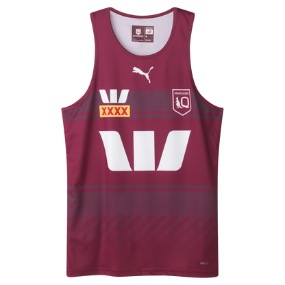 QLD Maroons 2025 Mens Training Singlet