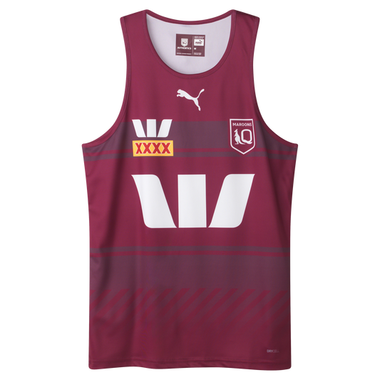 QLD Maroons 2025 Mens Training Singlet