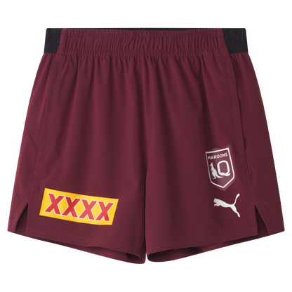 QLD Maroons 2025 Mens Training Shorts - View 1