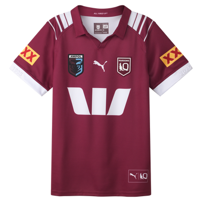 QLD Maroons 2025 Mens Replica Home Jersey - View 1