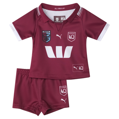 QLD Maroons 2025 Infant Replica Home Set