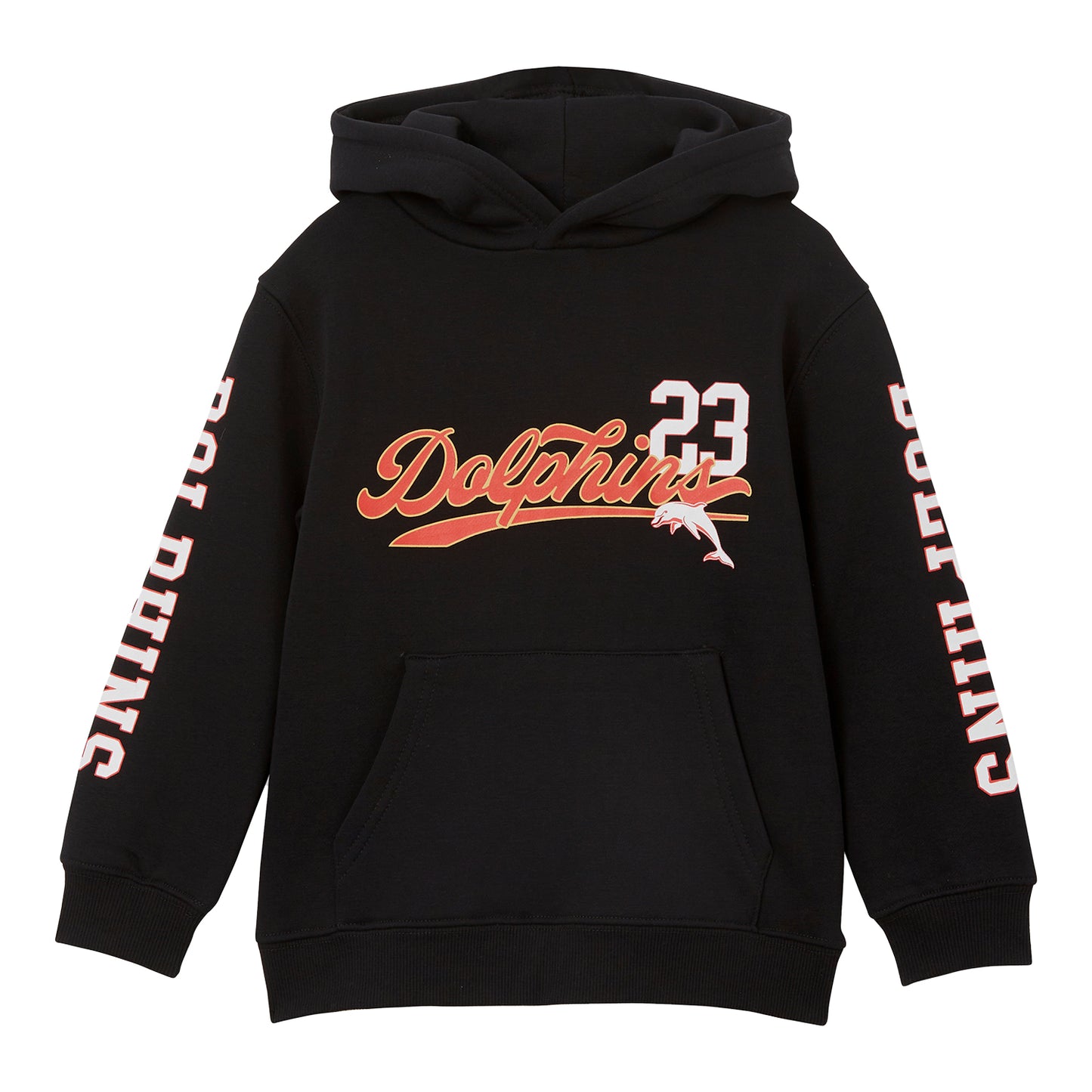 Dolphins Kids Sleeve Print Hoodie