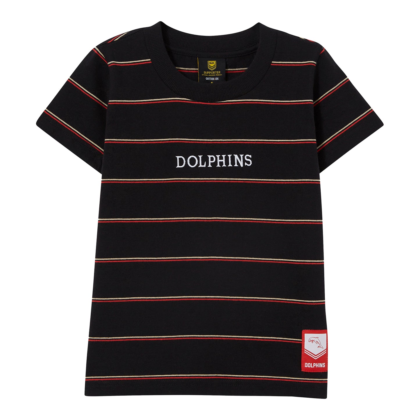 Dolphins Kids Club Stripe Tee